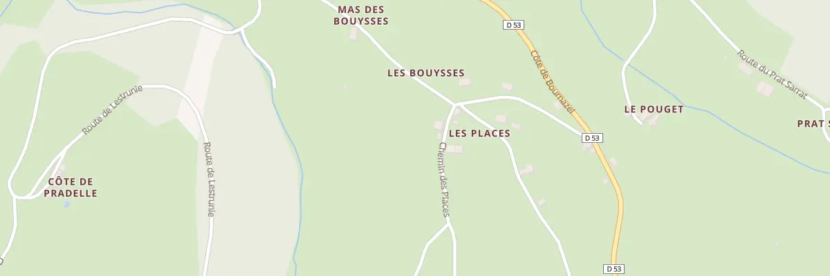 Plan du 5443 Les Bouysses à Auzits