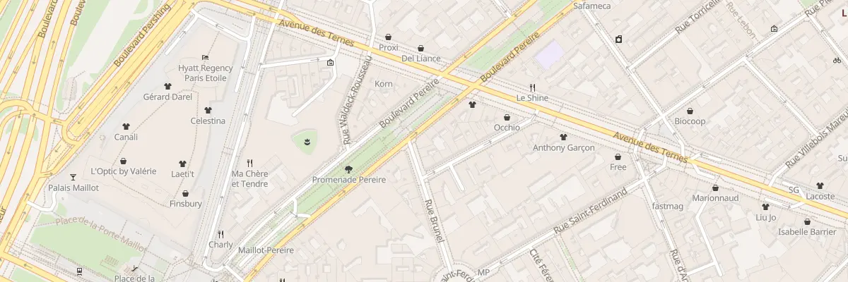 Plan du 235 Bd Pereire à Paris 17e Arrondissement