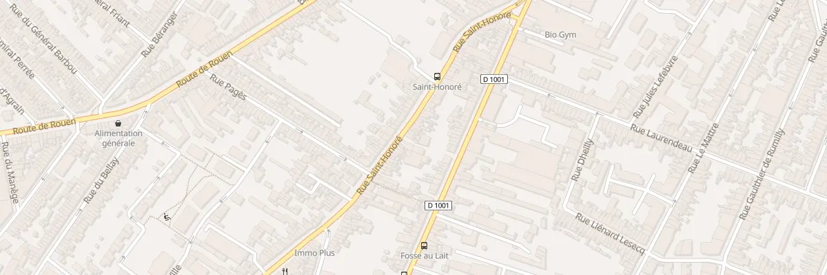 Plan du 77 Rue Saint-Honoré à Amiens
