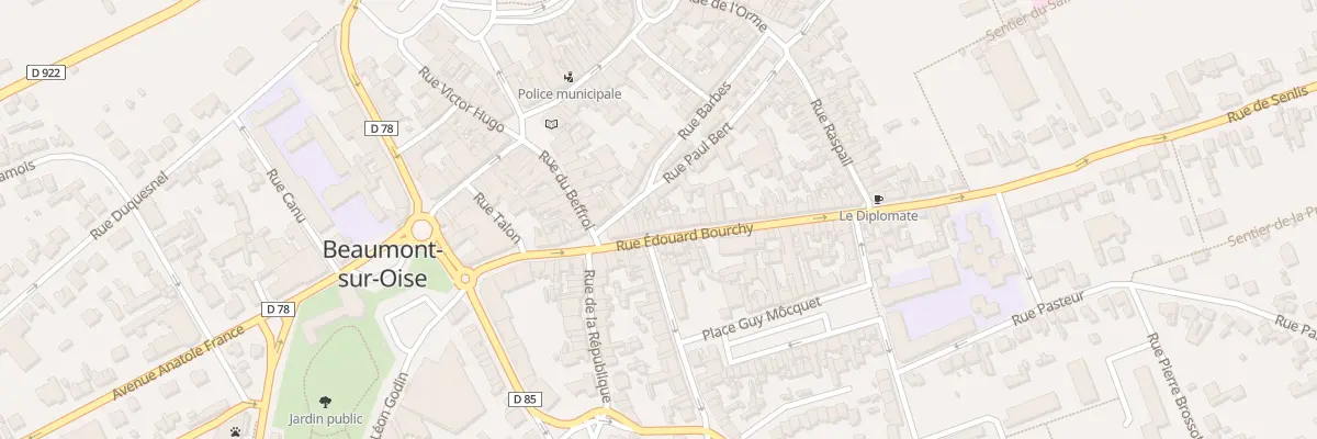 Plan du 13 Rue Edouard Bourchy à Beaumont-sur-Oise