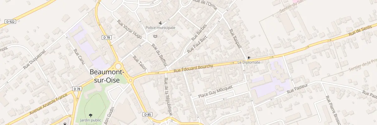 Plan du 15 Rue Edouard Bourchy à Beaumont-sur-Oise
