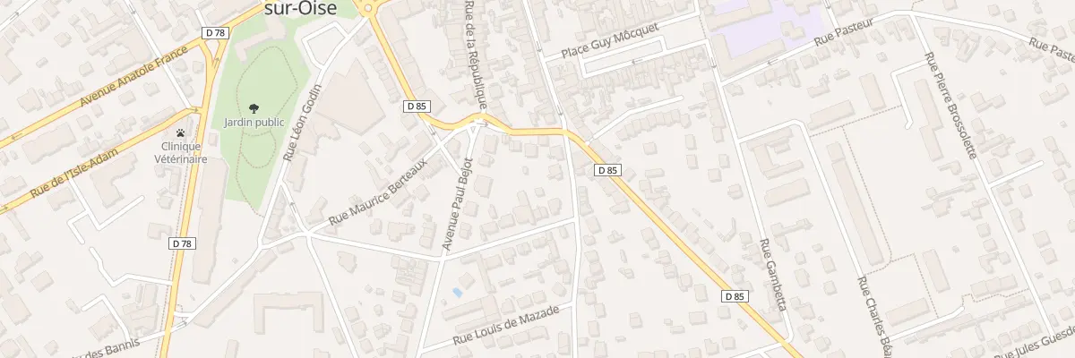 Plan du 2B Rue Voltaire à Beaumont-sur-Oise