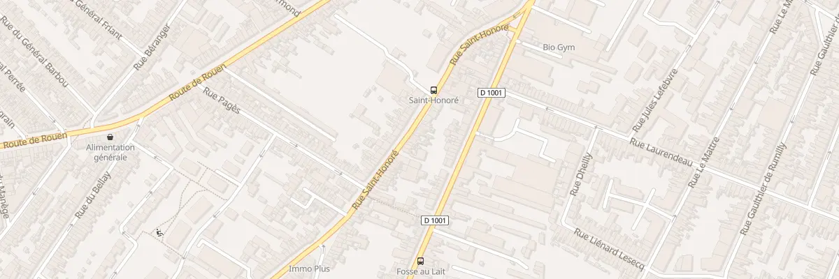 Plan du 69 Rue Saint-Honoré à Amiens