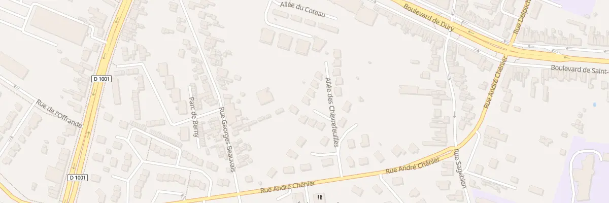 Plan du 9 All des Chèvrefeuilles à Amiens