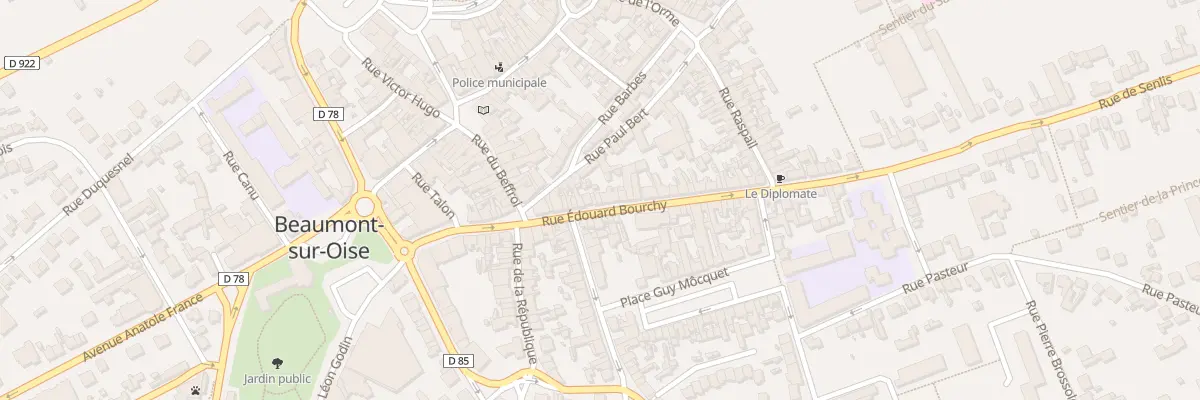 Plan du 19 Rue Edouard Bourchy à Beaumont-sur-Oise