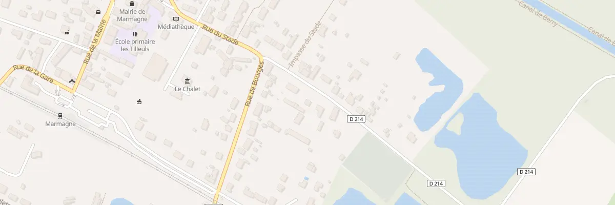Plan du 28 Rue du Stade à Marmagne