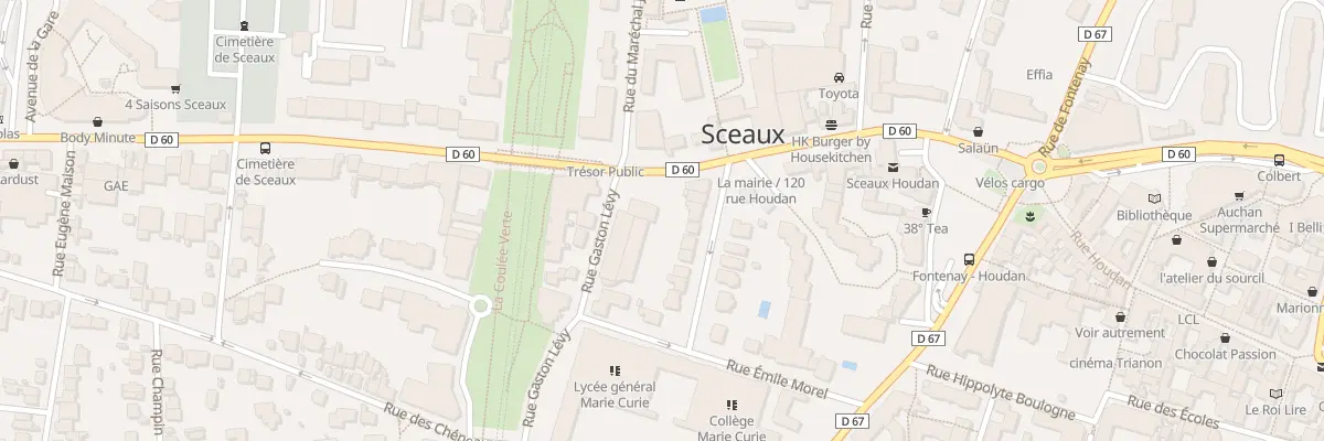 Plan du 89 Rue Houdan à Sceaux