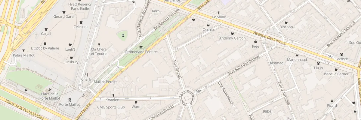 Plan du 42 Rue Brunel à Paris 17e Arrondissement