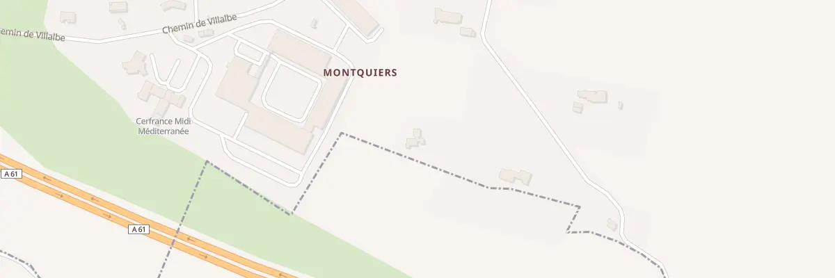 Plan du 9001 A Monquiers à Lavalette