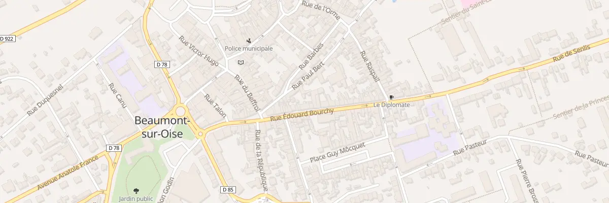 Plan du 21 Rue Edouard Bourchy à Beaumont-sur-Oise