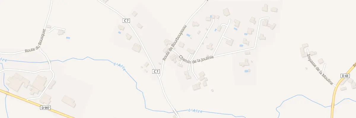 Plan du 48 Che de la Joulinie à Rignac