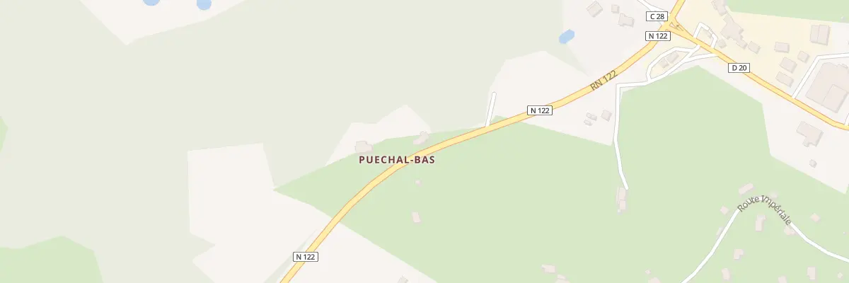Plan du 5033 Puechal à Saint-Mamet-la-Salvetat