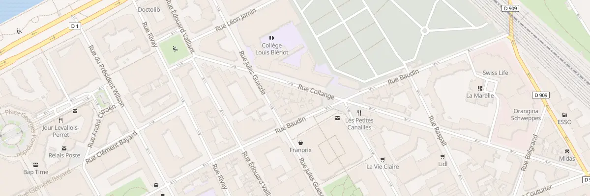 Plan du 19 Rue Collange à Levallois-Perret