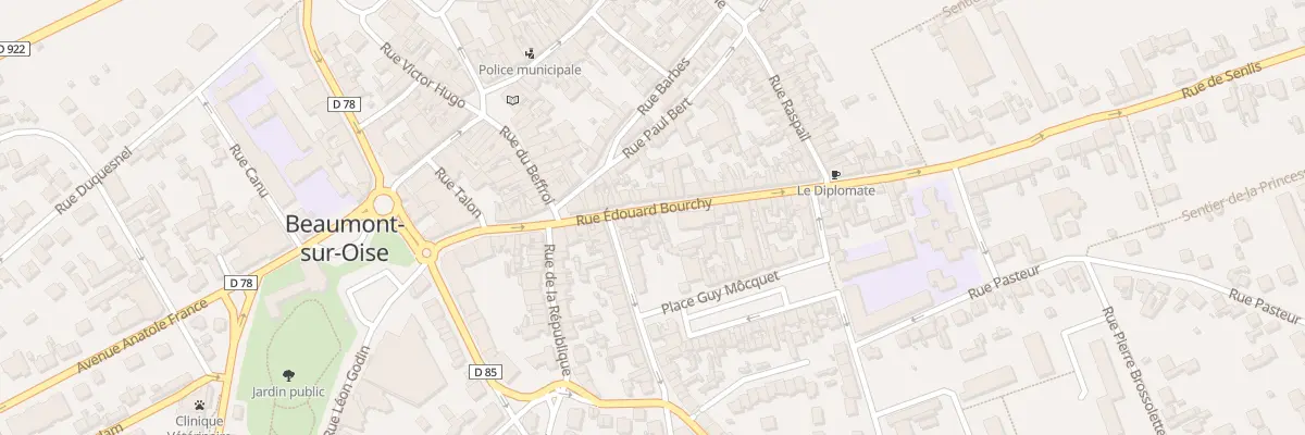 Plan du 12 Rue Edouard Bourchy à Beaumont-sur-Oise
