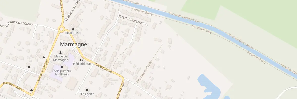 Plan du 37 Rue du Stade à Marmagne