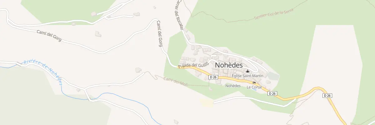 Plan du 25A Le Village à Nohèdes