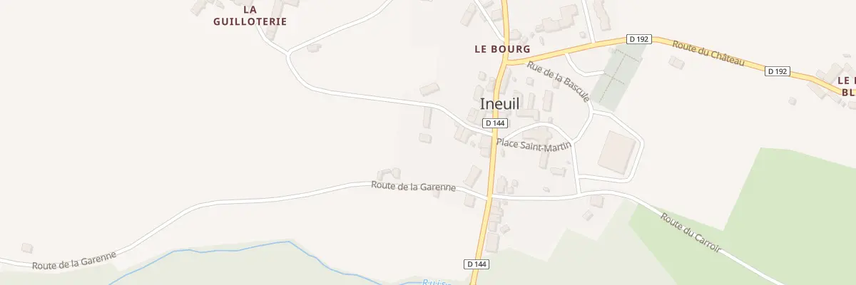 Plan du 23A Le Bourg à Ineuil