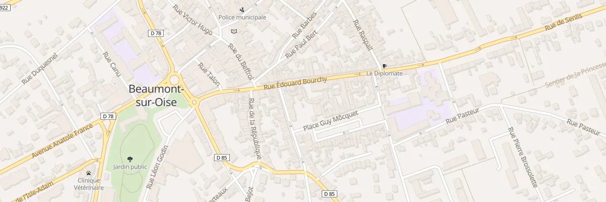 Plan du 14 Rue Edouard Bourchy à Beaumont-sur-Oise