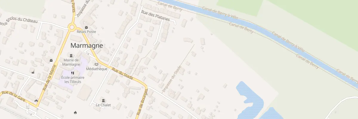 Plan du 39 Rue du Stade à Marmagne