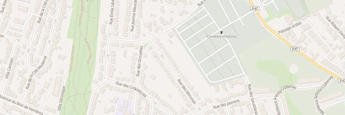 Plan du 50 Rue des Mimosas à Antony