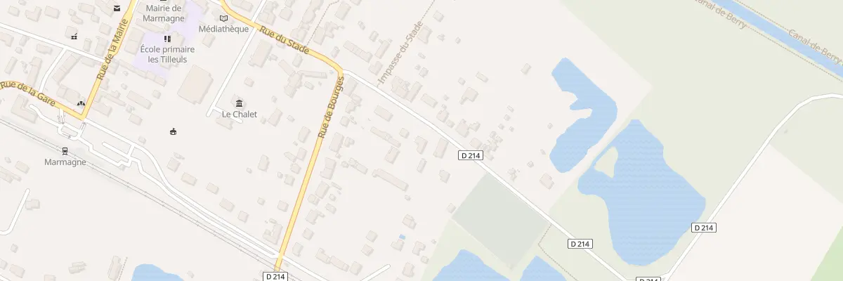 Plan du 30 Rue du Stade à Marmagne