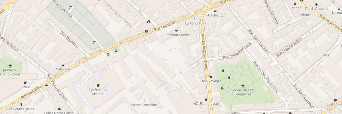 Plan du 32 Rue Théodore Deck à Paris 15e Arrondissement