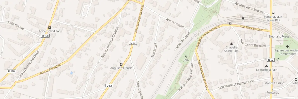 Plan du 20B Rue Briant à Fontenay-aux-Roses