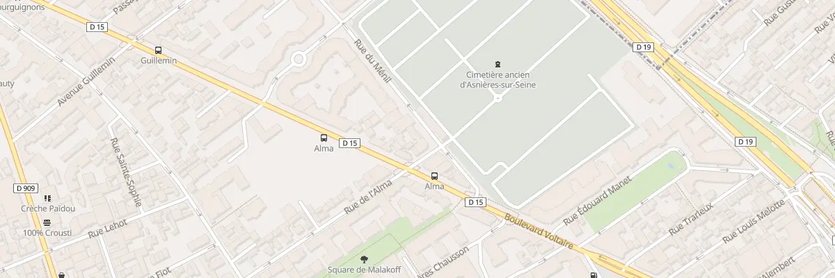 Plan du 13 Rue du Ménil à Asnières-sur-Seine