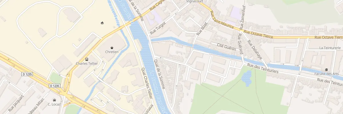 Plan du 72 Rue Bonvallet à Amiens