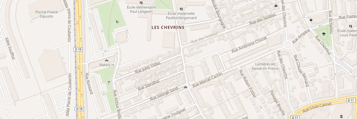 Plan du 57B Rue de la Couture Auxerre à Gennevilliers