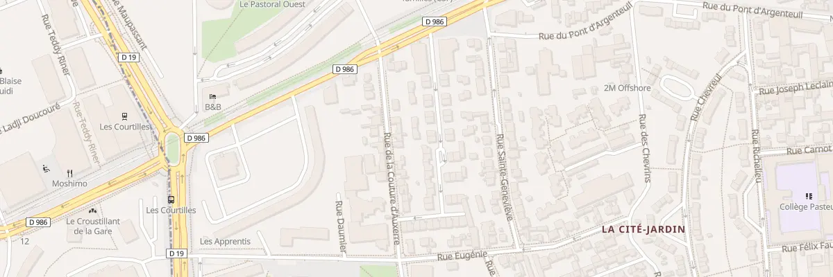 Plan du 21 Rue Georges Quiqueré à Gennevilliers