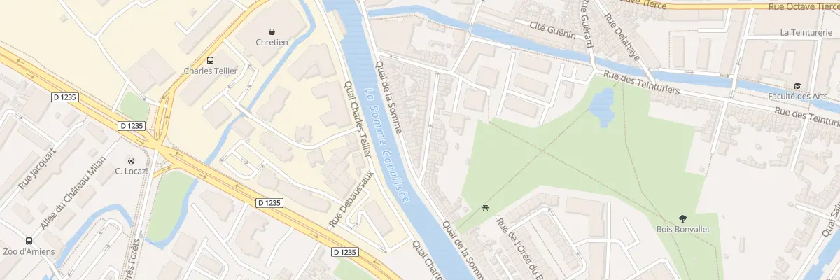 Plan du 11 Rue Bonvallet à Amiens