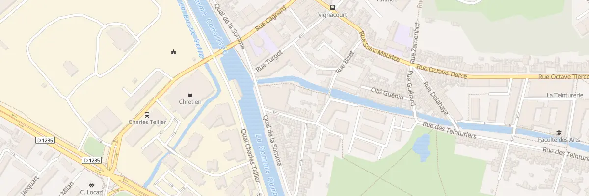 Plan du 76 Rue Bonvallet à Amiens