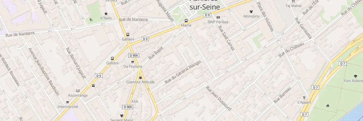 Plan du 19 Rue du Général Mangin à Asnières-sur-Seine