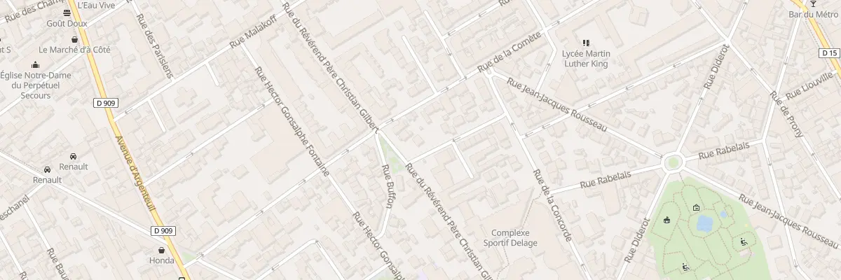 Plan du 30 Rue du R P Ch Gilbert à Asnières-sur-Seine