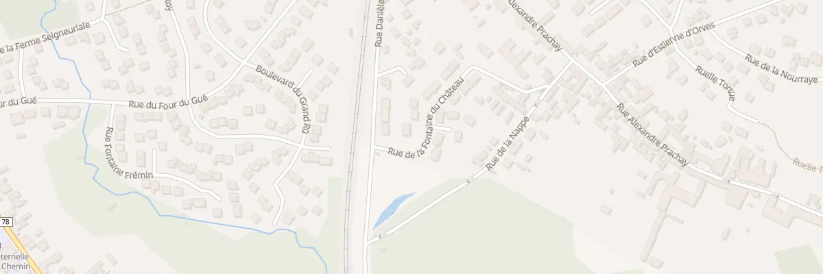 Plan du 2 Rue de la Fontaine du Chateau à Presles