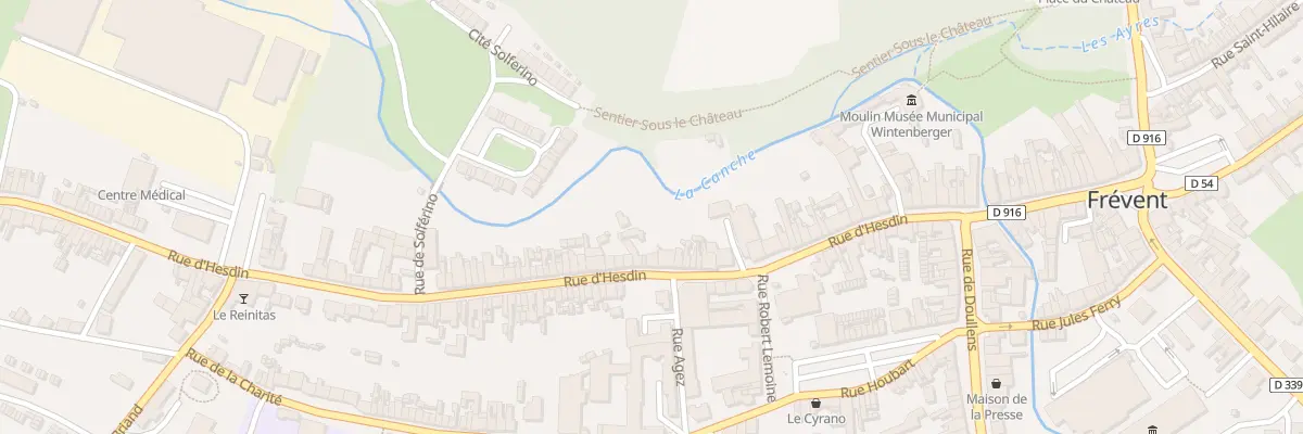 Plan du 56 Rue d’Hesdin à Frévent