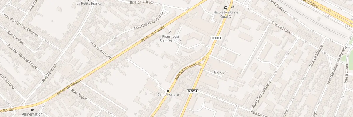 Plan du 22 Rue Saint-Honoré à Amiens
