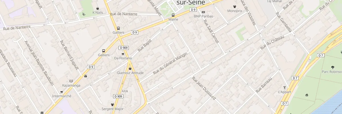 Plan du 17 Rue du Général Mangin à Asnières-sur-Seine