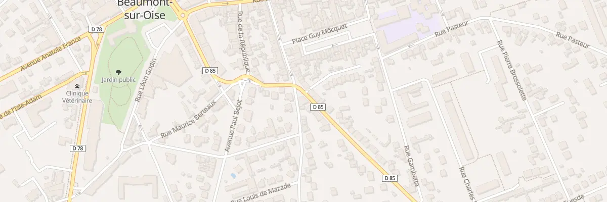 Plan du 1 Rue Voltaire à Beaumont-sur-Oise