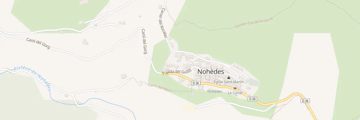 Plan du 20A Le Village à Nohèdes