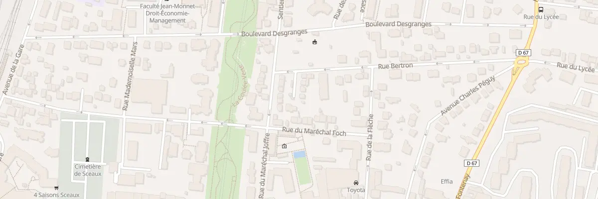 Plan du 5 Imp des Chalets à Sceaux