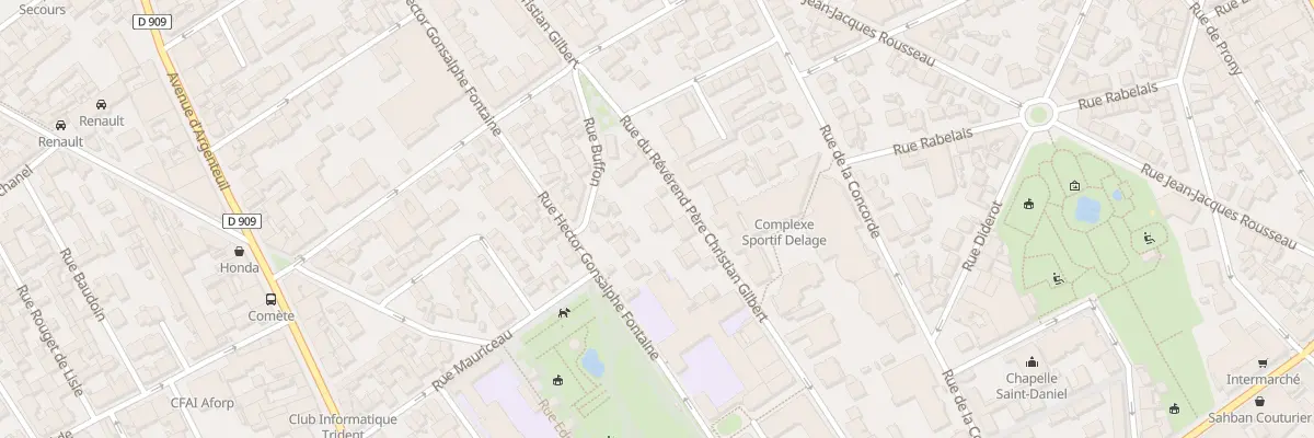 Plan du 21 Rue du R P Ch Gilbert à Asnières-sur-Seine