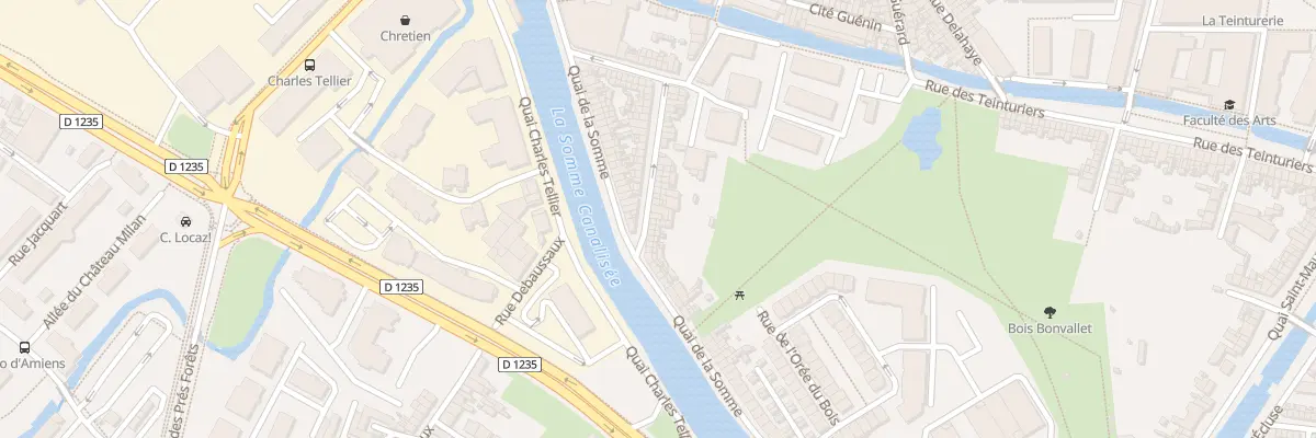 Plan du 14 Rue Bonvallet à Amiens