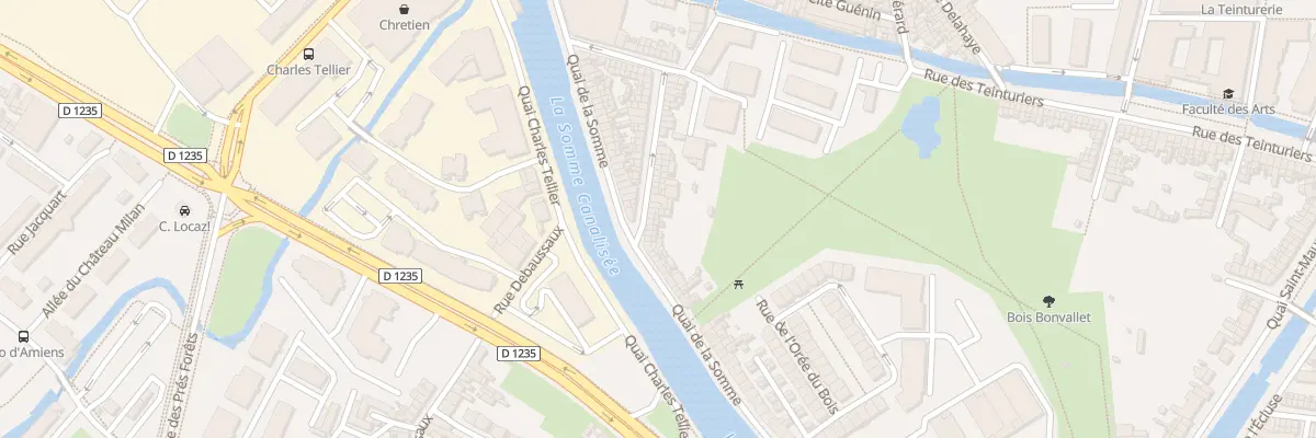 Plan du 10 Rue Bonvallet à Amiens