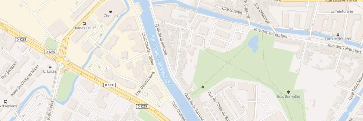 Plan du 20B Rue Bonvallet à Amiens