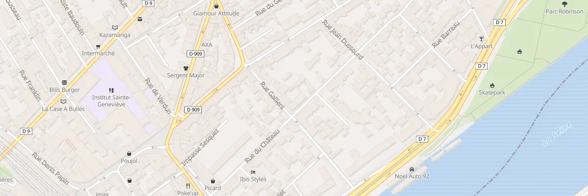 Plan du 33 Rue du Château à Asnières-sur-Seine