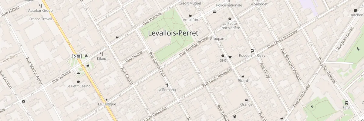 Plan du 74 Rue Aristide Briand à Levallois-Perret