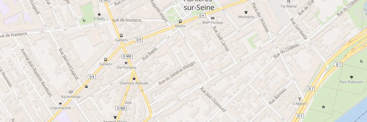 Plan du 23 Rue du Général Mangin à Asnières-sur-Seine