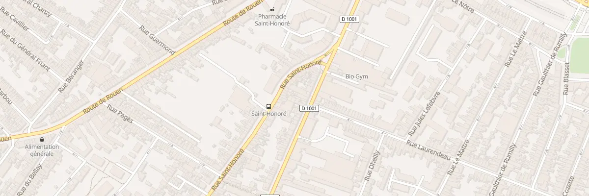 Plan du 27 Rue Saint-Honoré à Amiens